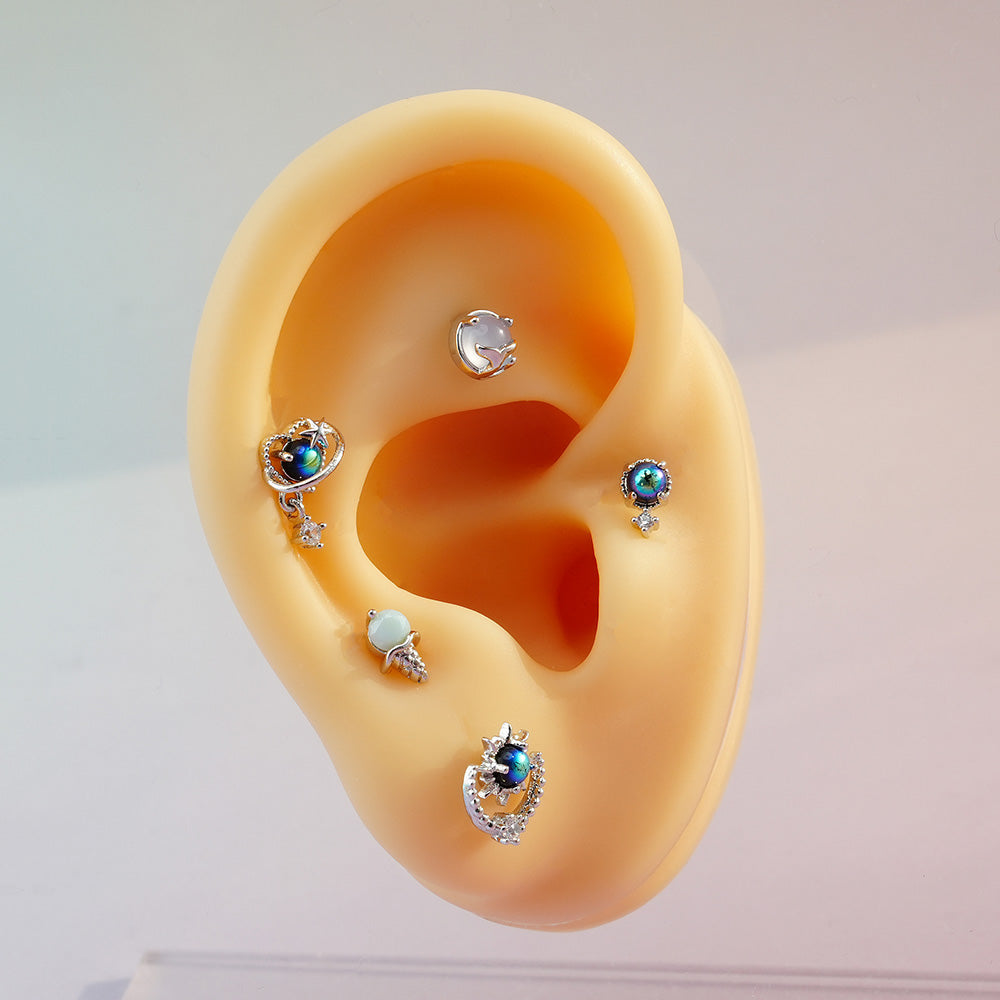 [Surgical] Body Piercing Collection (11 Types) 16G/14G Back Piercing Cartilage Piercing 