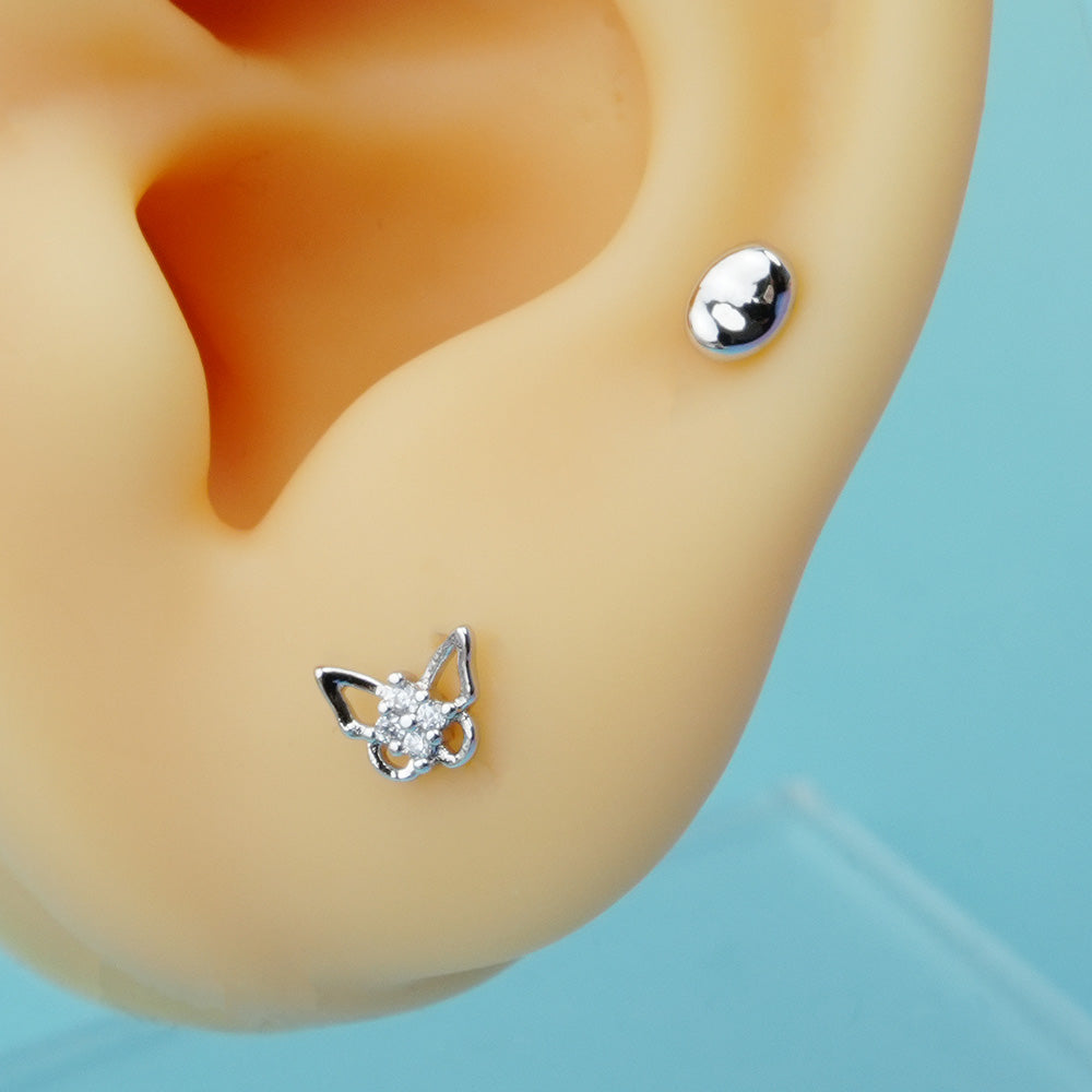 [Surgical] Butterfly (4 Types) 16G/14G Body Piercing Collection Back Piercing Cartilage Piercing 