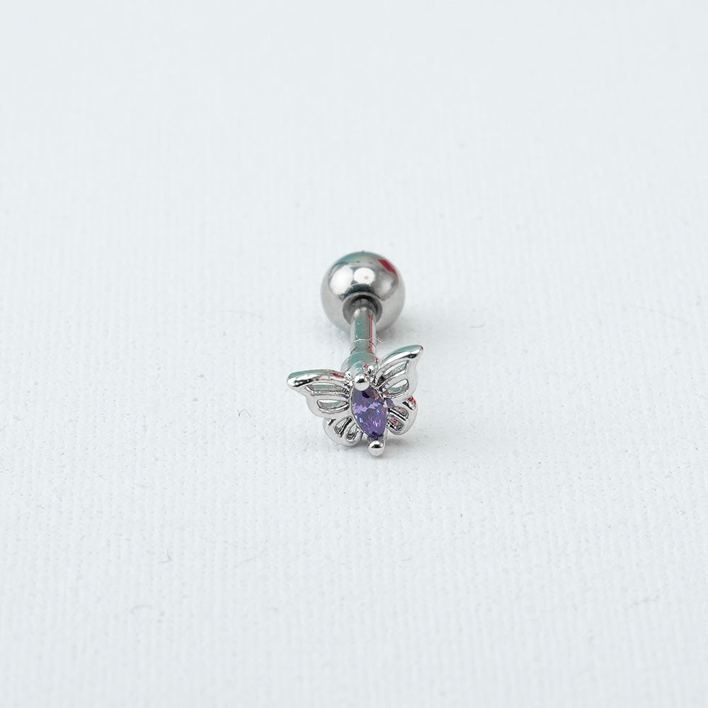 [Surgical] Butterfly (4 Types) 16G/14G Body Piercing Collection Back Piercing Cartilage Piercing 