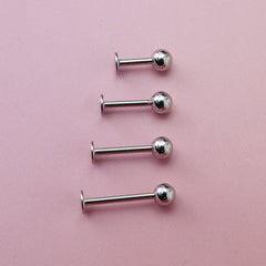 All Surgical Steel 3mm 4mm Ball Labret Body Piercing Cartilage Piercing 