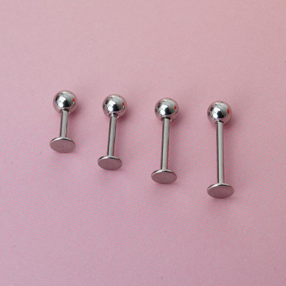 All Surgical Steel 3mm 4mm Ball Labret Body Piercing Cartilage Piercing 