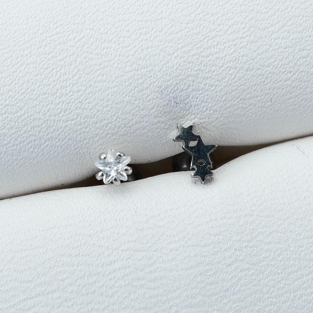 [Surgical] Mini Star (2 Types) 16G Body Piercing Back Piercing Cartilage Piercing 