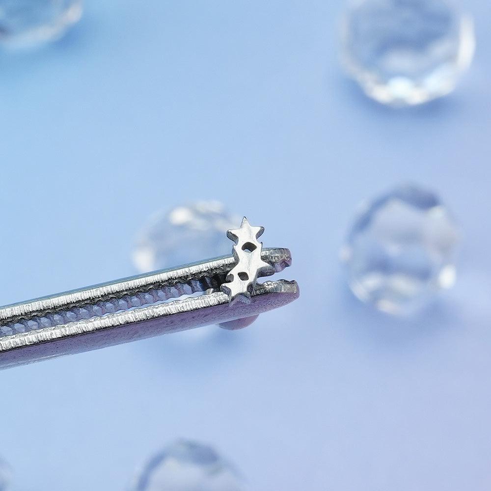 [Surgical] Mini Star (2 Types) 16G Body Piercing Back Piercing Cartilage Piercing 