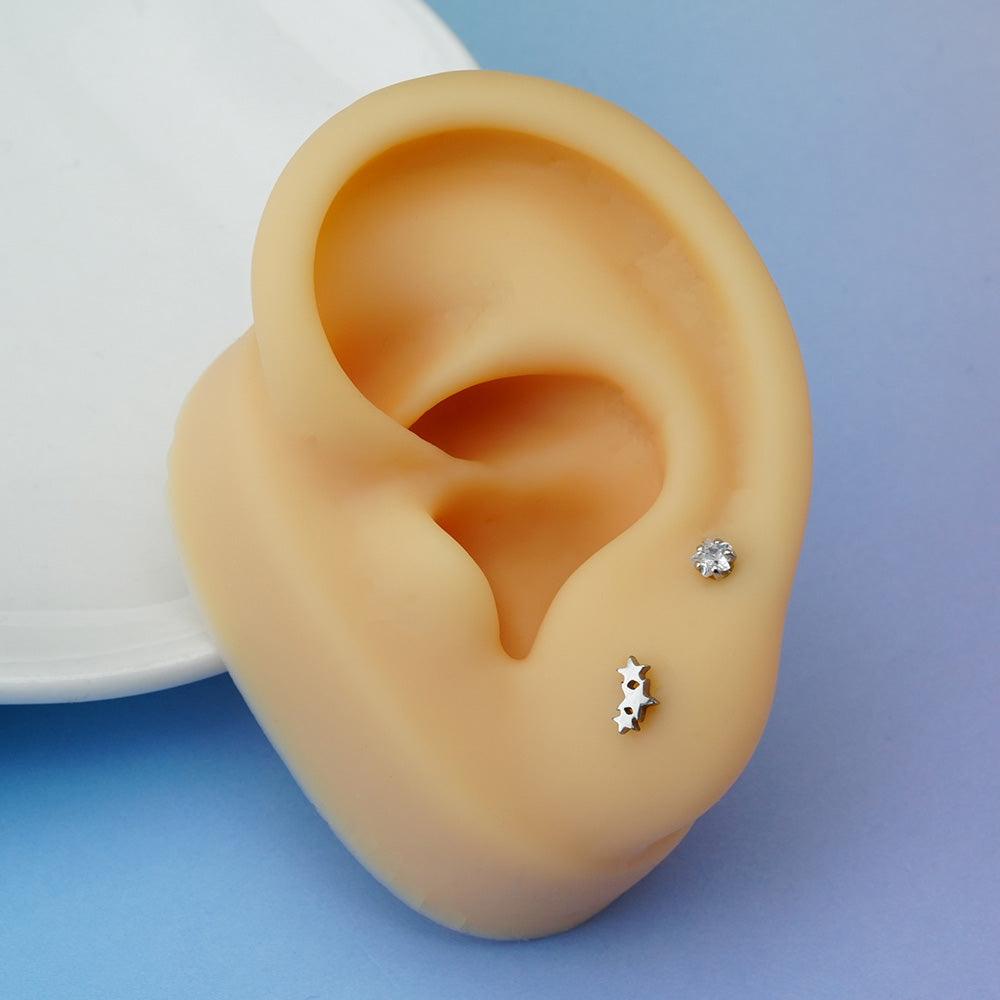 [Surgical] Mini Star (2 Types) 16G Body Piercing Back Piercing Cartilage Piercing 