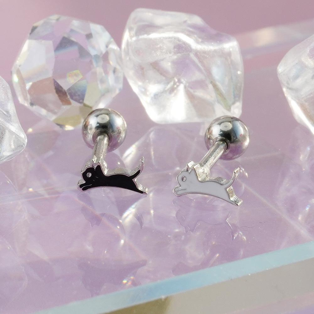 [Surgical] Cat Kitty (2 Types 2 Colors) 16G/14G Body Piercing 