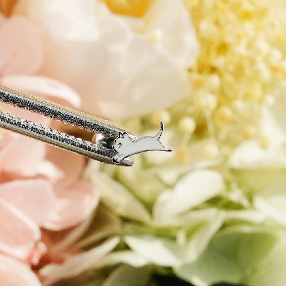 [Surgical] Cat Kitty (2 Types 2 Colors) 16G/14G Body Piercing 