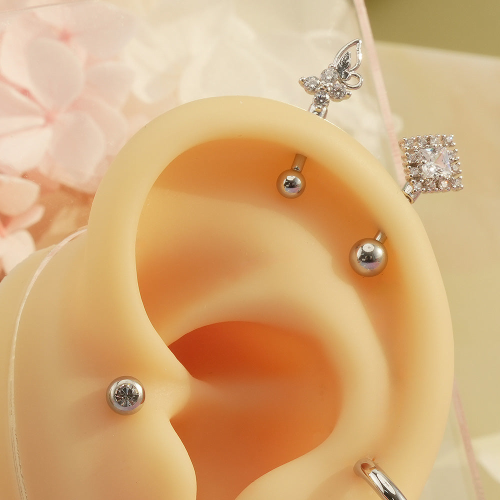 8th edition [16G/14G] Cute antenna helix body piercing cartilage piercing single ear 16G 14G collection 