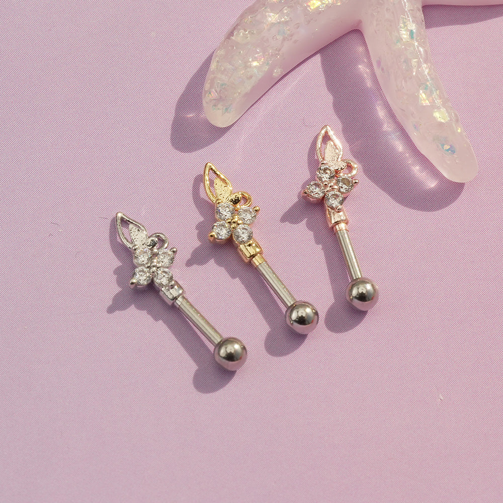 8th edition [16G/14G] Cute antenna helix body piercing cartilage piercing single ear 16G 14G collection 