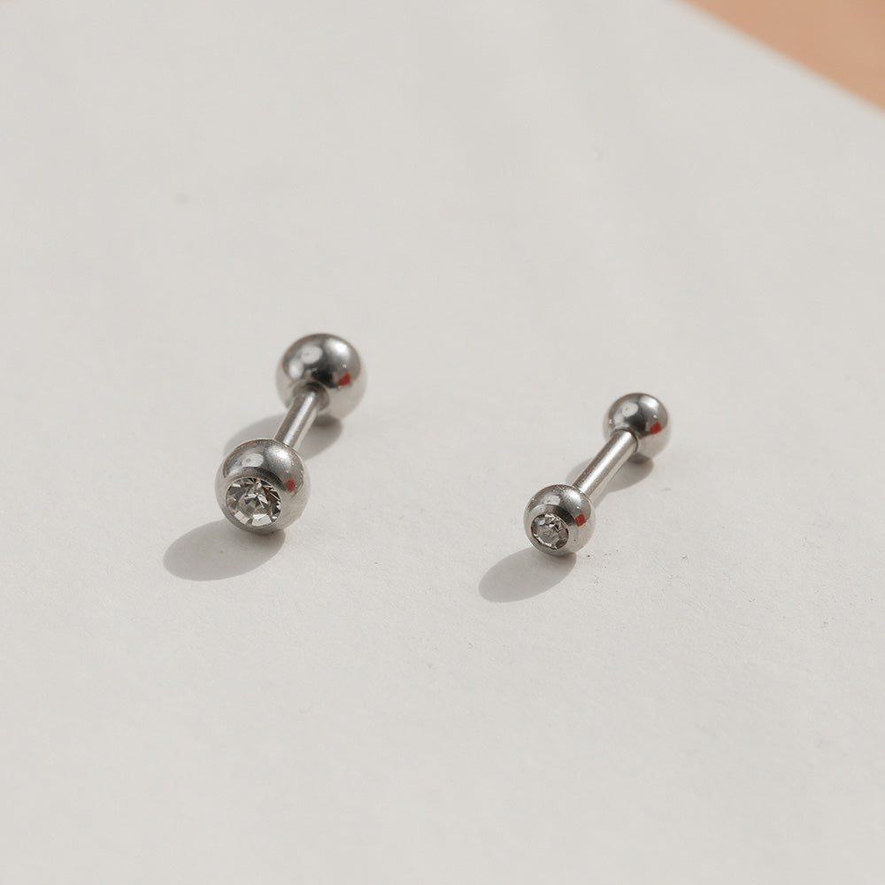 [All Surplice] Cubic Ball Basic (2 ขนาด) 16G/14G Body Piercing เจาะหลัง เจาะกระดูกอ่อน 