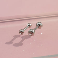 [All Surplice] Cubic Ball Basic (2 ขนาด) 16G/14G Body Piercing เจาะหลัง เจาะกระดูกอ่อน 