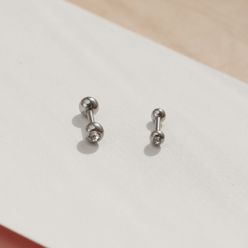 [All Surplice] Cubic Ball Basic (2 ขนาด) 16G/14G Body Piercing เจาะหลัง เจาะกระดูกอ่อน 