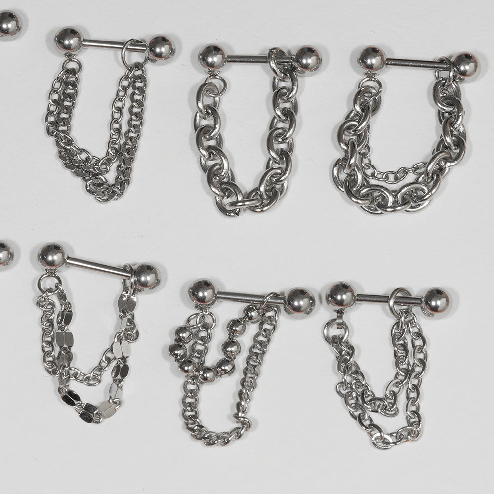 [Full Surgical] Chain Drop Piercing (3 Types) 16G