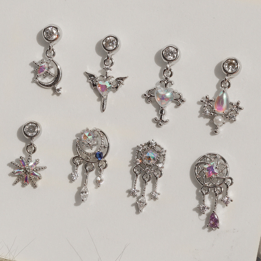 [Surgical] Body Piercing Collection (11 Types) 16G/14G Back Piercing Cartilage Piercing 