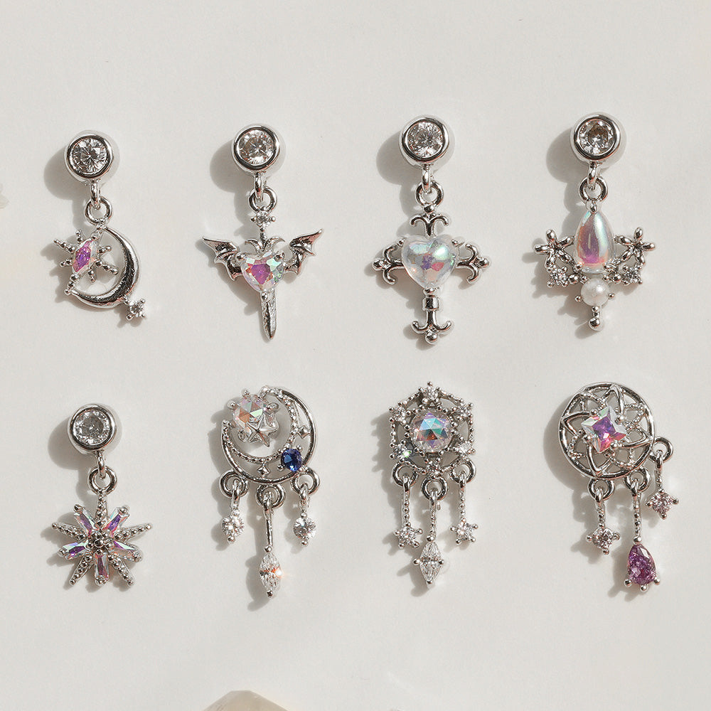 [Surgical] Body Piercing Collection (11 Types) 16G/14G Back Piercing Cartilage Piercing 