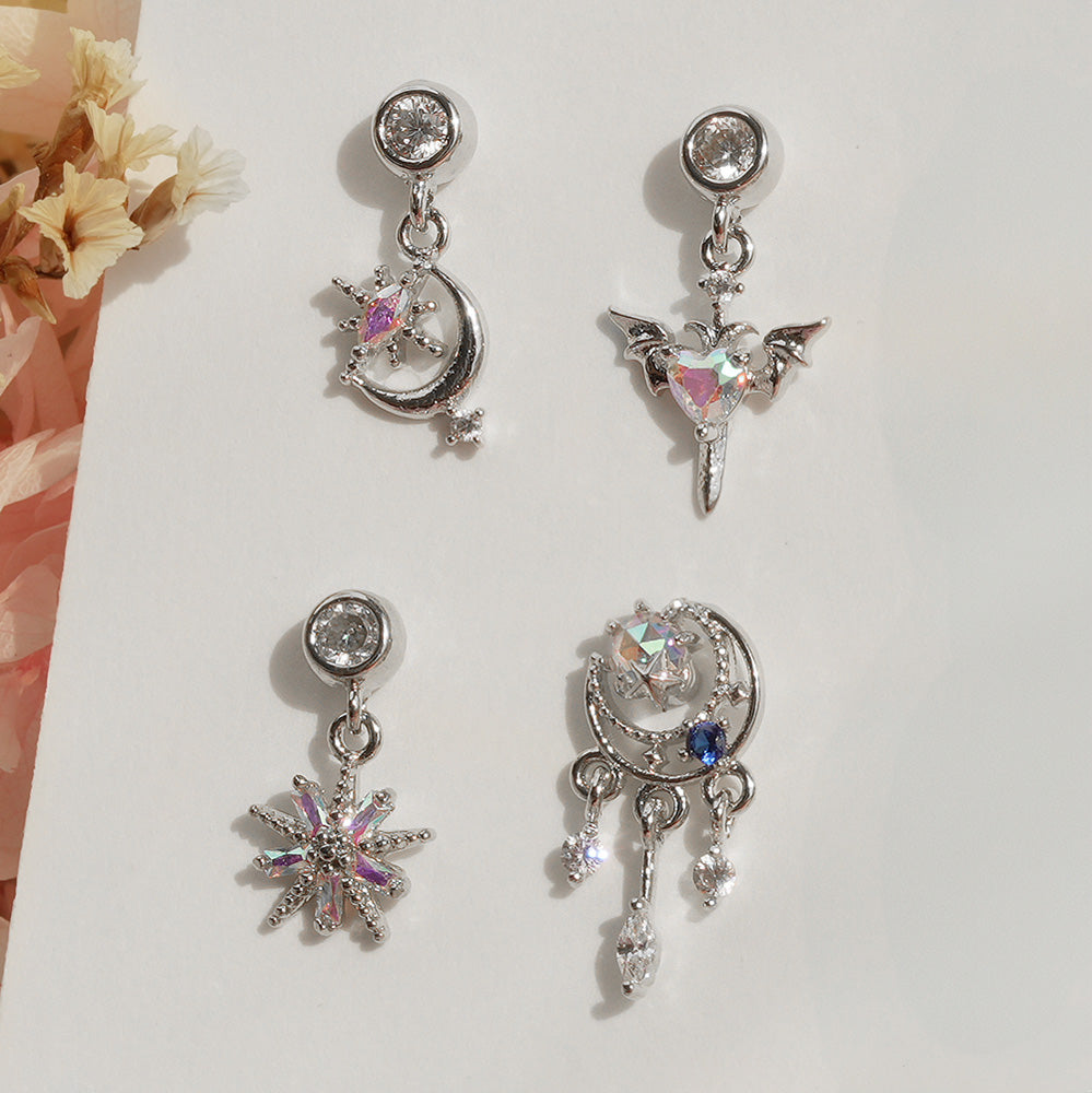 [Surgical] Body Piercing Collection (11 Types) 16G/14G Back Piercing Cartilage Piercing 