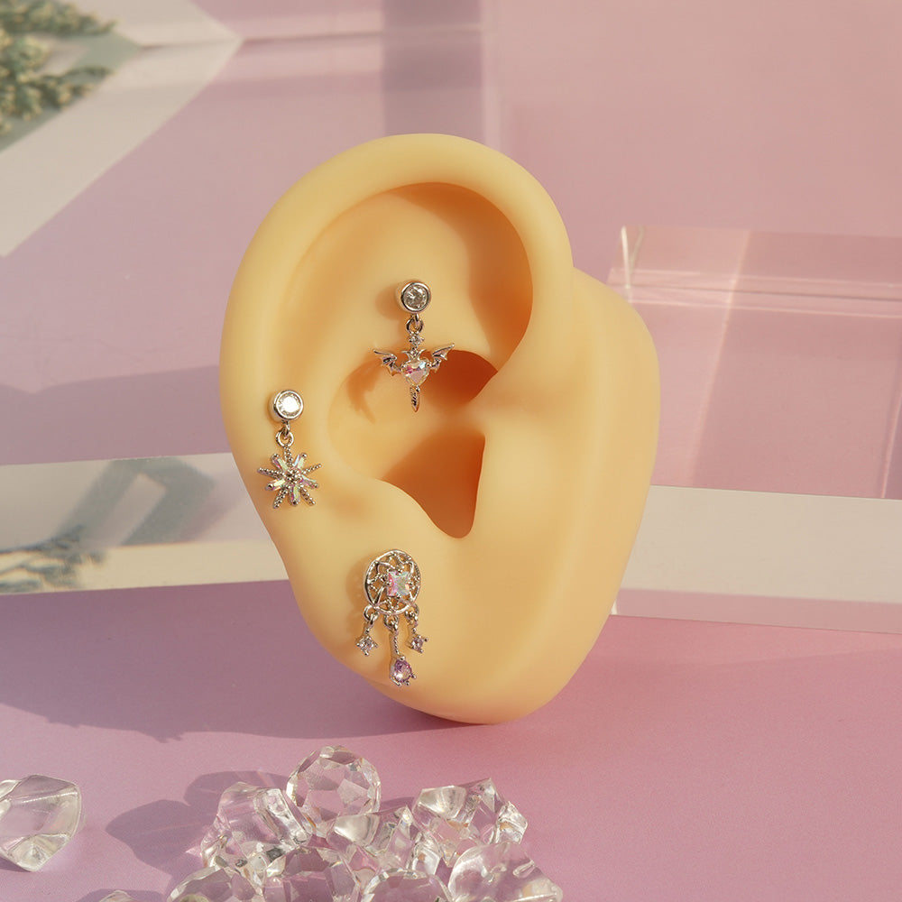 [Surgical] Body Piercing Collection (11 Types) 16G/14G Back Piercing Cartilage Piercing 