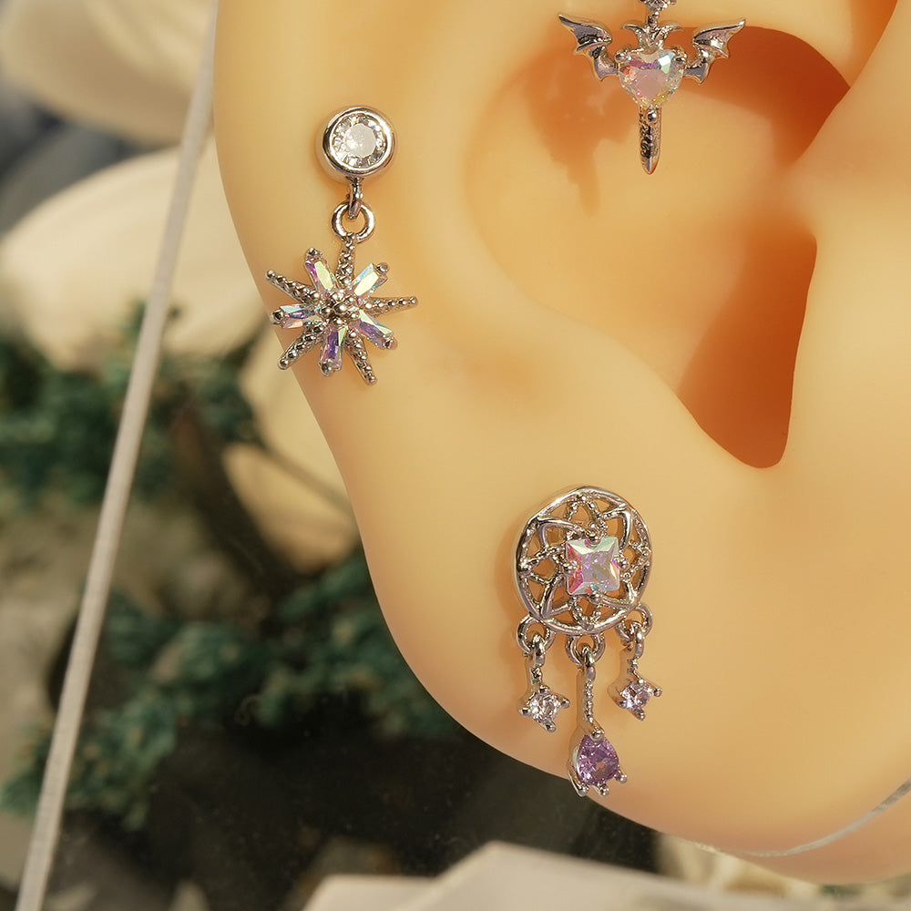 [Surgical] Body Piercing Collection (11 Types) 16G/14G Back Piercing Cartilage Piercing 