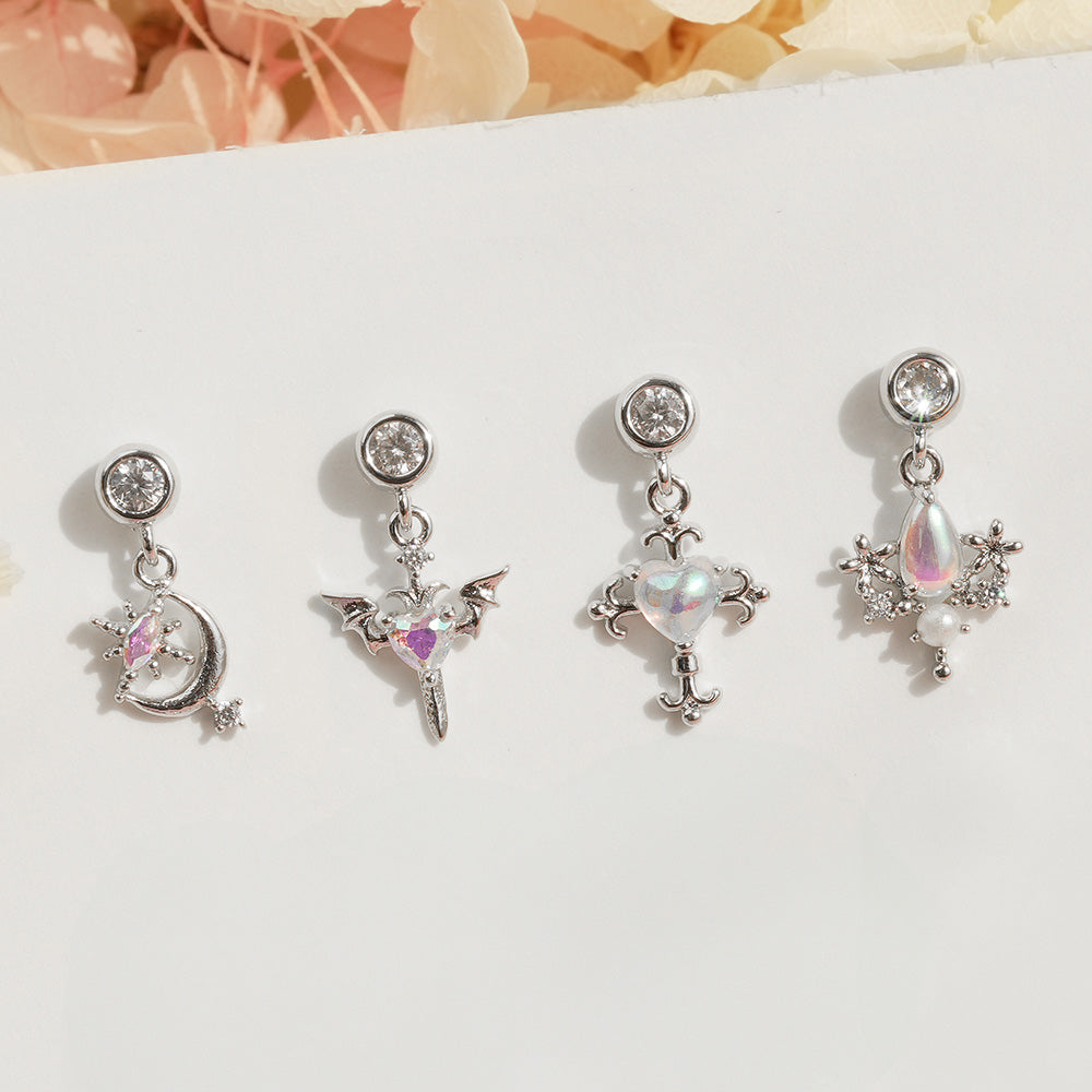 [Surgical] Body Piercing Collection (11 Types) 16G/14G Back Piercing Cartilage Piercing 