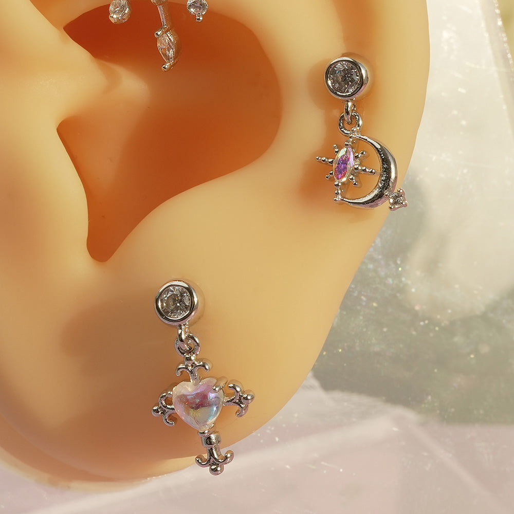 [Surgical] Body Piercing Collection (11 Types) 16G/14G Back Piercing Cartilage Piercing 