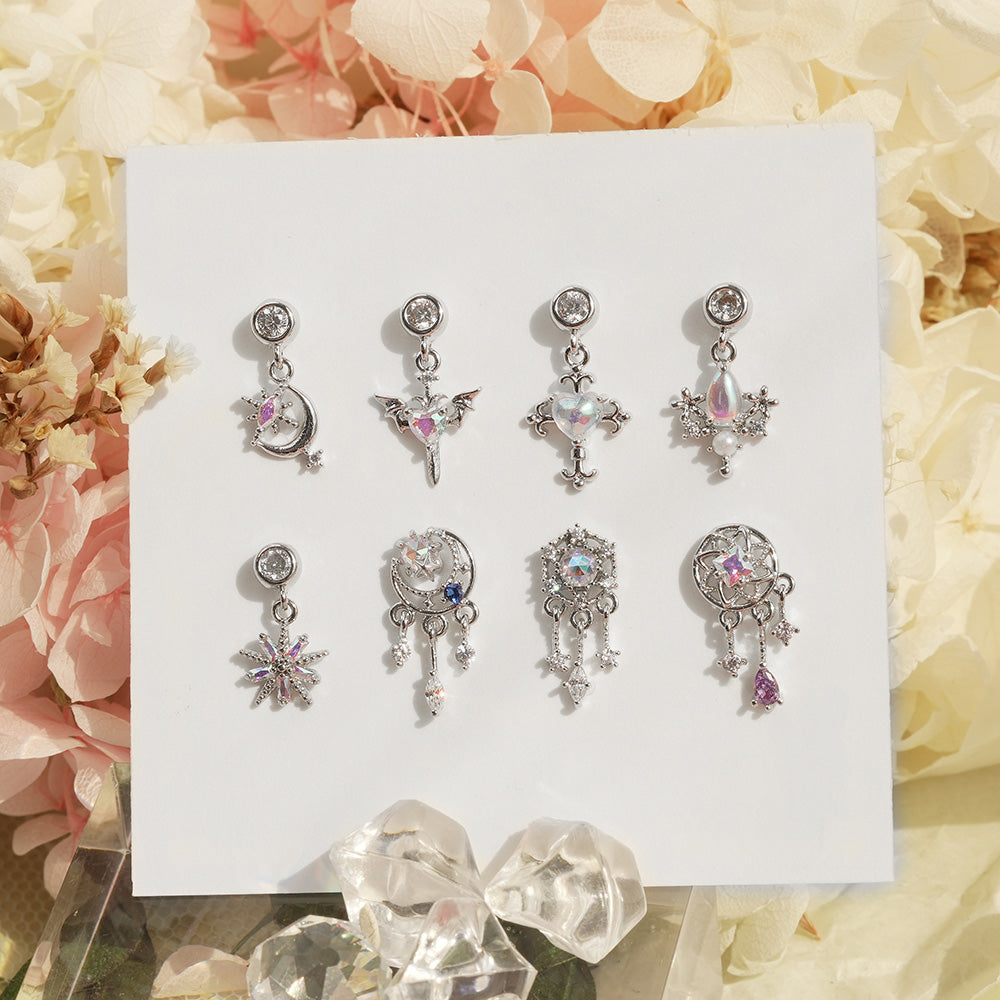 [Surgical] Body Piercing Collection (11 Types) 16G/14G Back Piercing Cartilage Piercing 