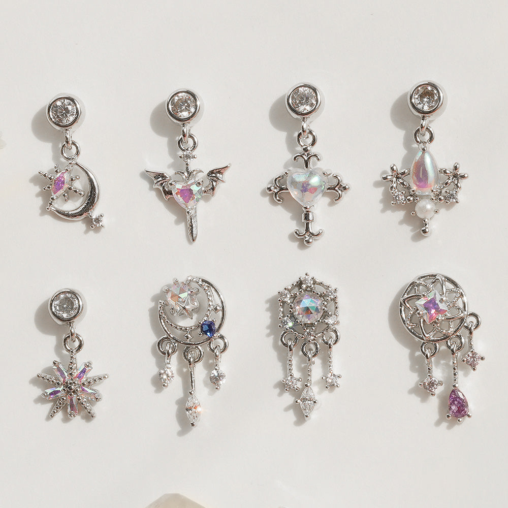 [Surgical] Body Piercing Collection (11 Types) 16G/14G Back Piercing Cartilage Piercing 