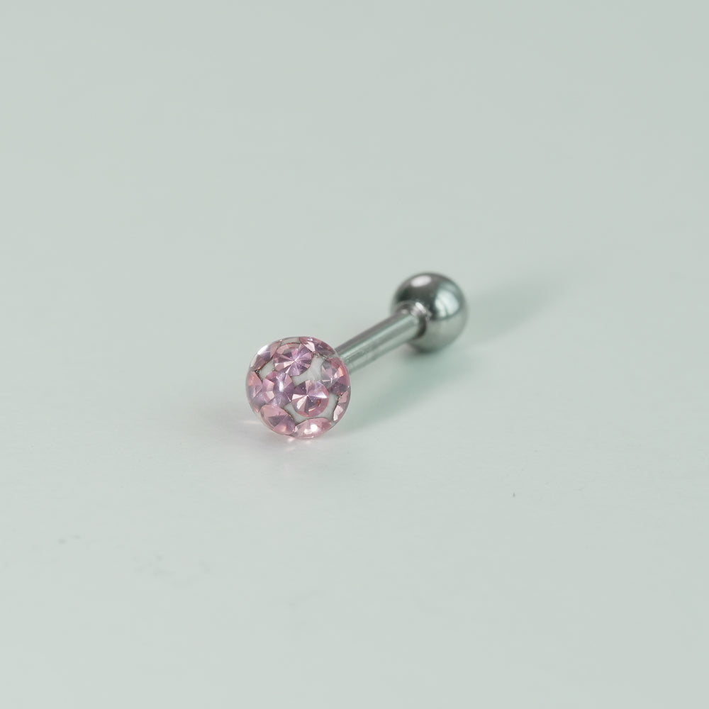 [サージカル]ジュエルボール キャッチ キュービックボール (7Color) 16G ボディピアス