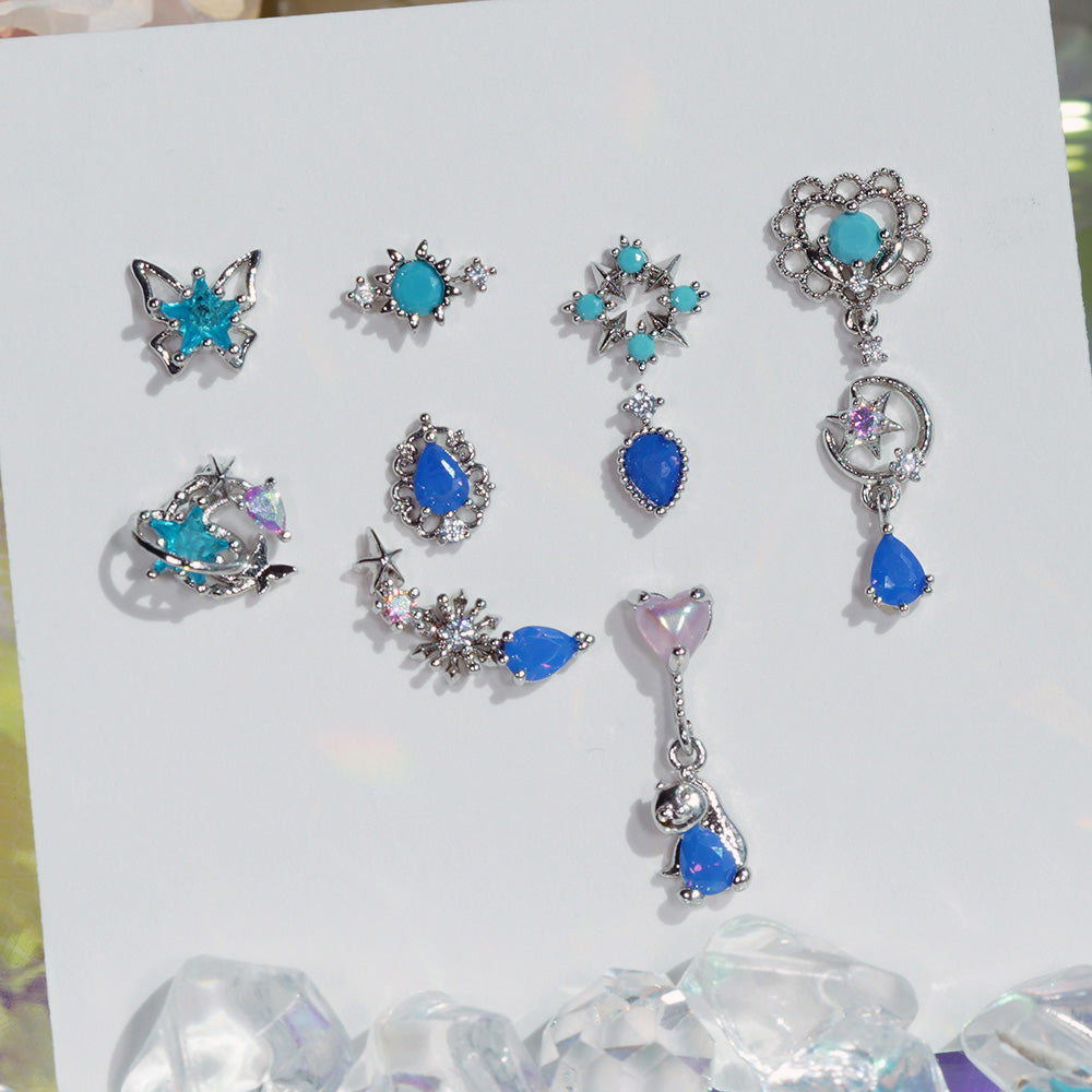 [Surgical] Simple Cubic Butterfly (4 Types) 16G/14G Body Piercing Collection เจาะหลัง เจาะกระดูกอ่อน 