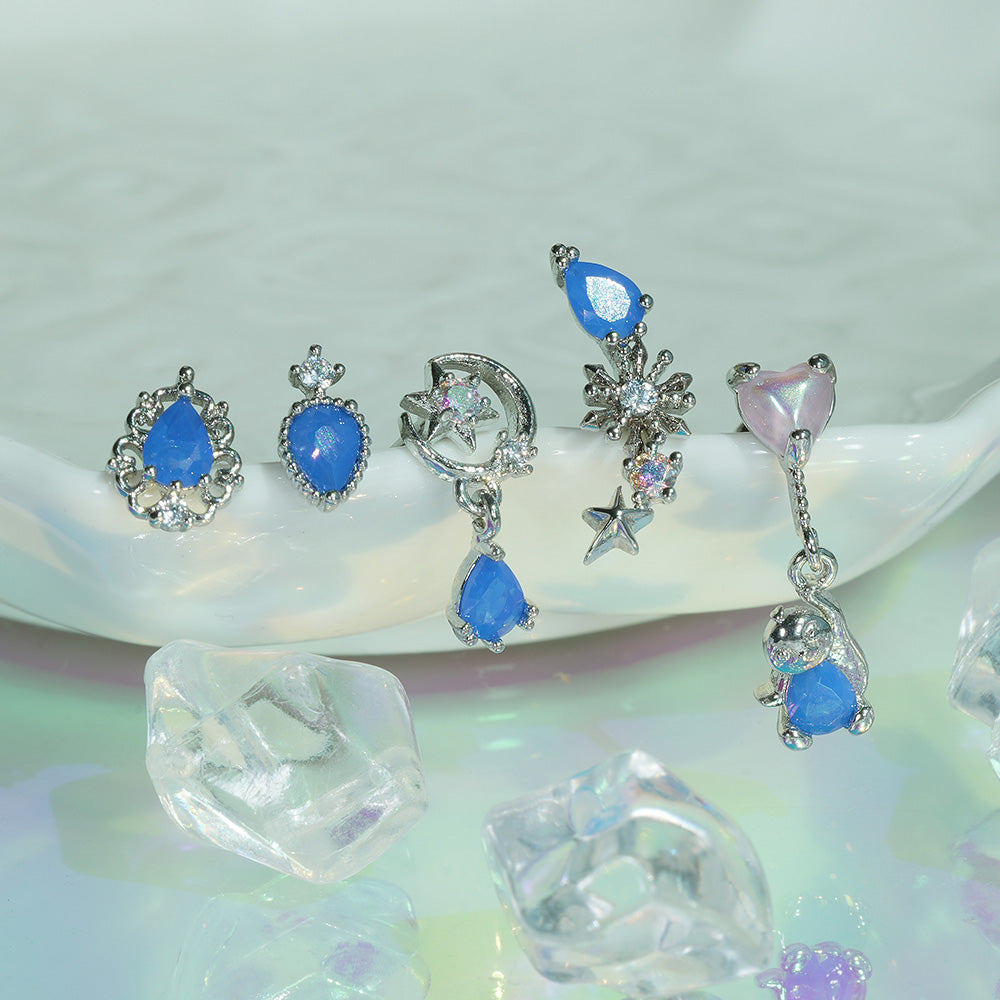 [Surgical] Simple Cubic Butterfly (4 Types) 16G/14G Body Piercing Collection เจาะหลัง เจาะกระดูกอ่อน 