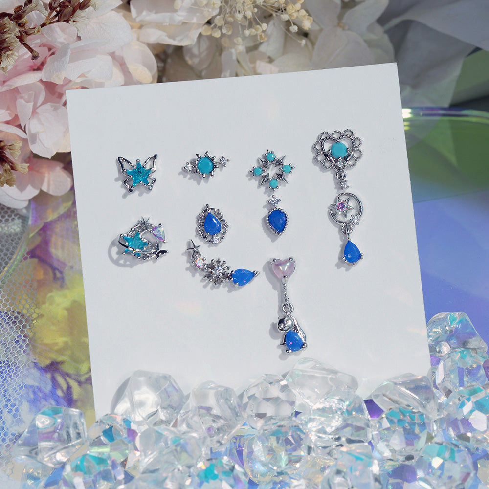 [Surgical] Simple Cubic Butterfly (4 Types) 16G/14G Body Piercing Collection เจาะหลัง เจาะกระดูกอ่อน 
