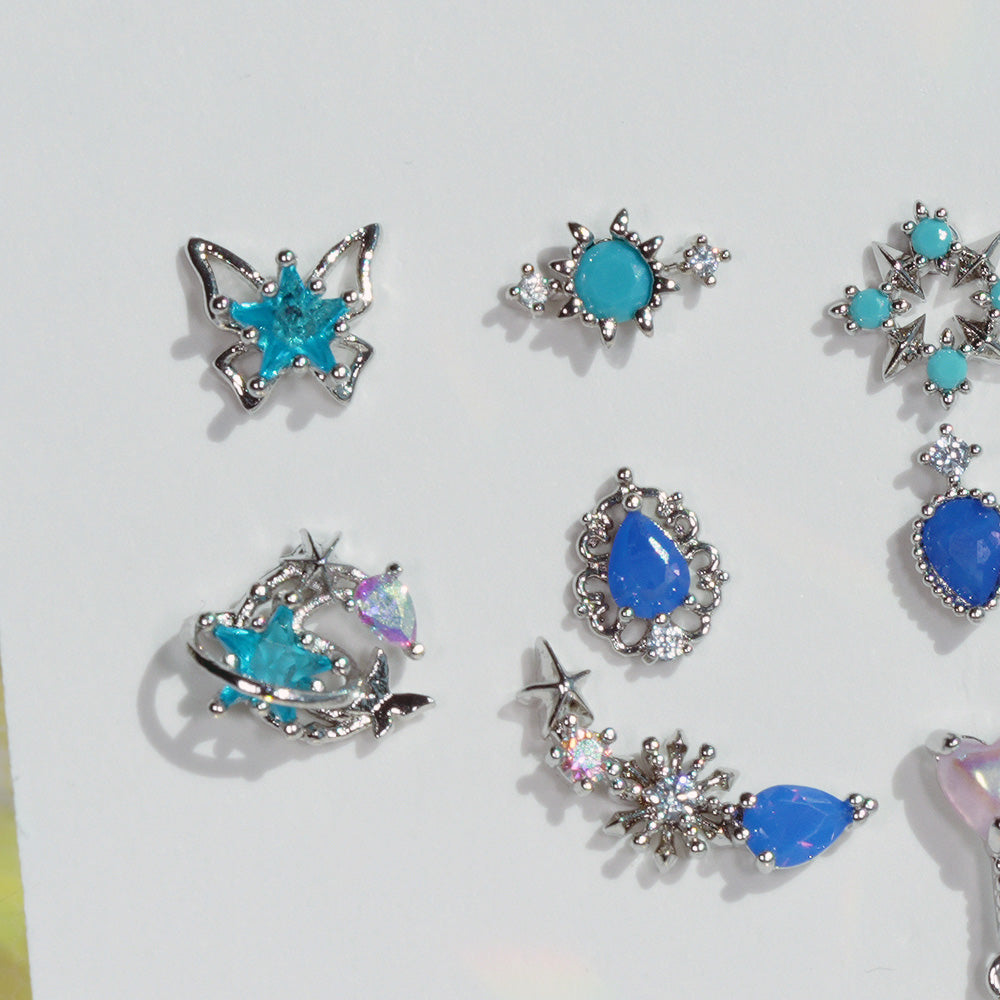 [Surgical] Simple Cubic Butterfly (4 Types) 16G/14G Body Piercing Collection เจาะหลัง เจาะกระดูกอ่อน 