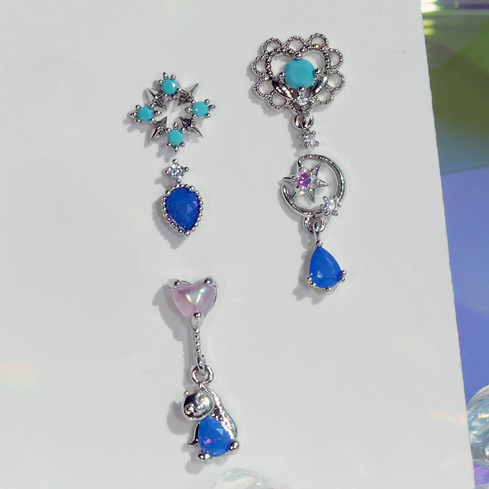 [Surgical] Simple Cubic Butterfly (4 Types) 16G/14G Body Piercing Collection เจาะหลัง เจาะกระดูกอ่อน 