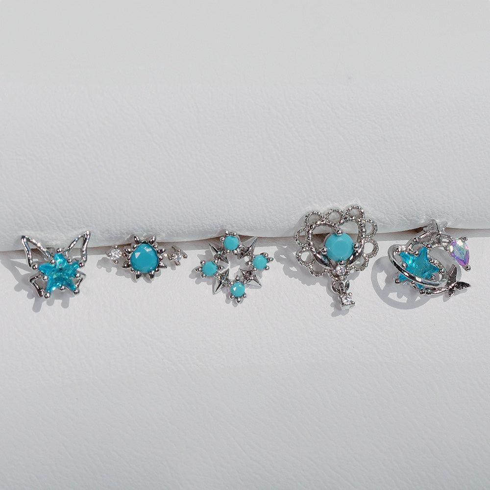 [Surgical] Simple Cubic Butterfly (4 Types) 16G/14G Body Piercing Collection เจาะหลัง เจาะกระดูกอ่อน 