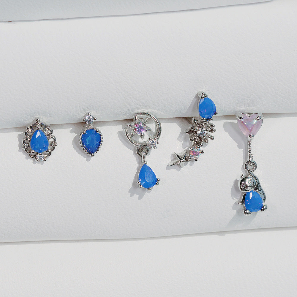 [Surgical] Simple Cubic Butterfly (4 Types) 16G/14G Body Piercing Collection เจาะหลัง เจาะกระดูกอ่อน 