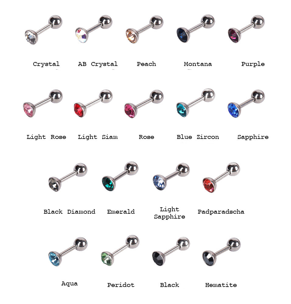 [Surgical] Simple Cubic Butterfly (4 Types) 16G/14G Body Piercing Collection เจาะหลัง เจาะกระดูกอ่อน 