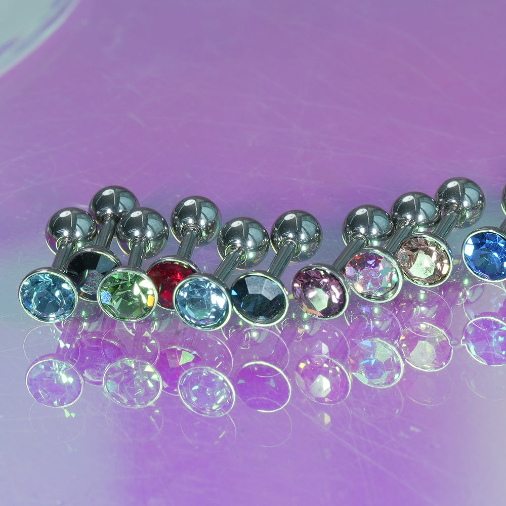 [Surgical] Simple Cubic Butterfly (4 Types) 16G/14G Body Piercing Collection เจาะหลัง เจาะกระดูกอ่อน 
