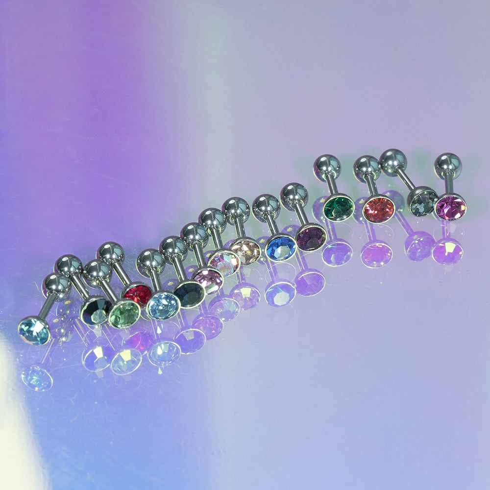 [Surgical] Simple Cubic Butterfly (4 Types) 16G/14G Body Piercing Collection เจาะหลัง เจาะกระดูกอ่อน 