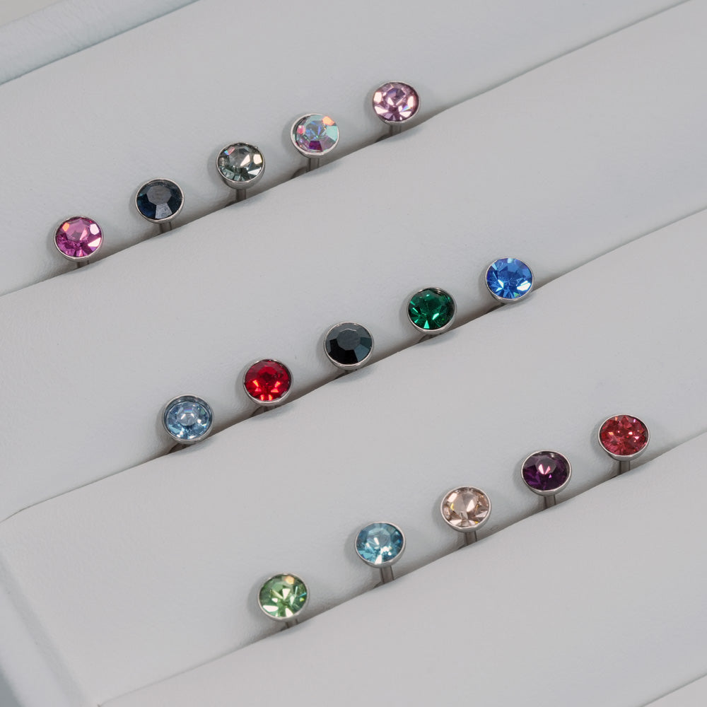 [Surgical] Simple Cubic Butterfly (4 Types) 16G/14G Body Piercing Collection เจาะหลัง เจาะกระดูกอ่อน 