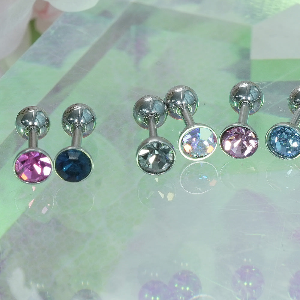 [Surgical] Simple Cubic Butterfly (4 Types) 16G/14G Body Piercing Collection เจาะหลัง เจาะกระดูกอ่อน 
