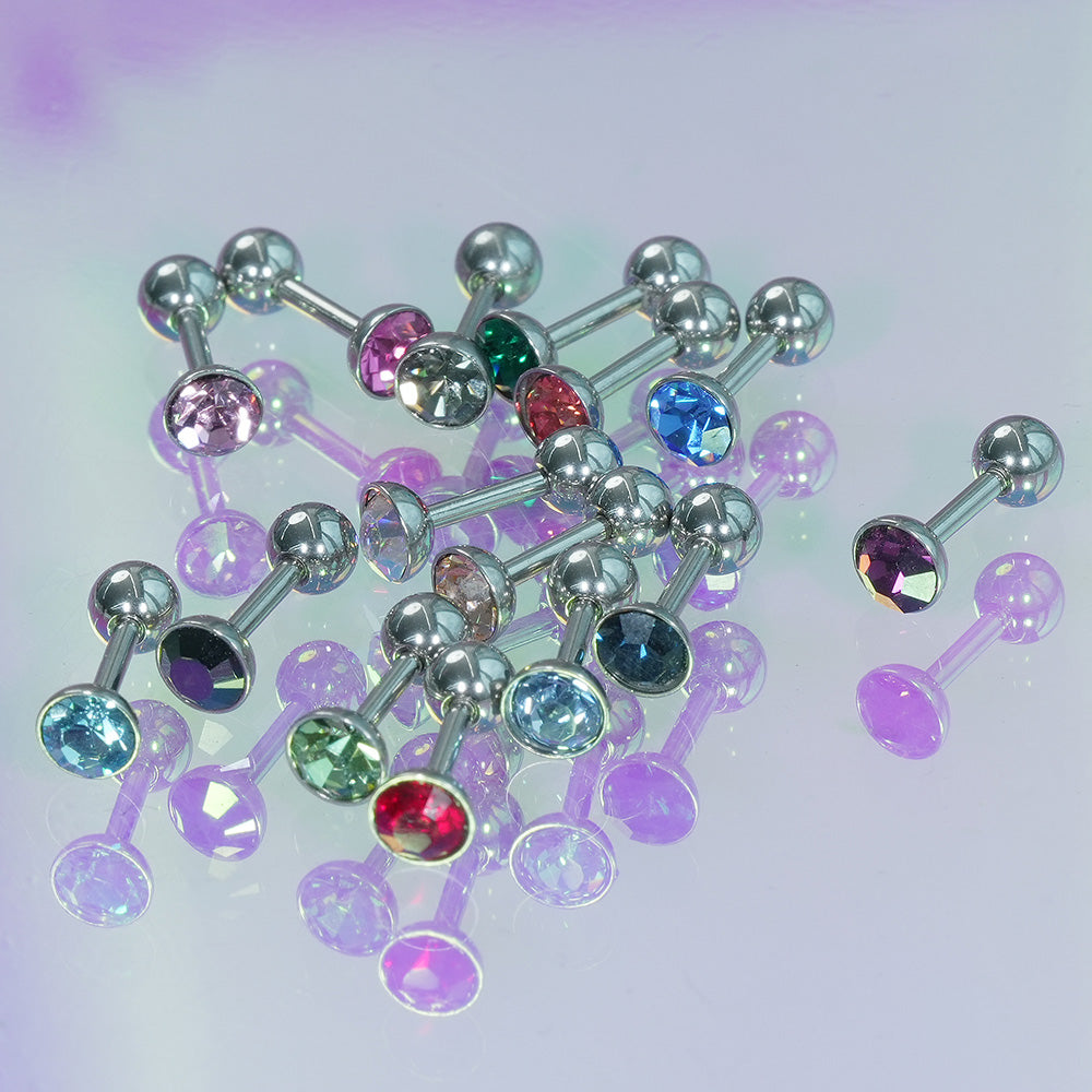 [Surgical] Simple Cubic Butterfly (4 Types) 16G/14G Body Piercing Collection เจาะหลัง เจาะกระดูกอ่อน 