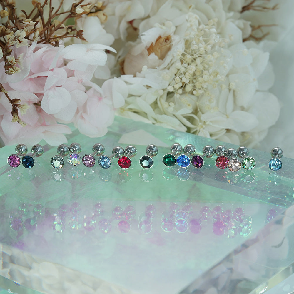 [Surgical] Simple Cubic Butterfly (4 Types) 16G/14G Body Piercing Collection เจาะหลัง เจาะกระดูกอ่อน 