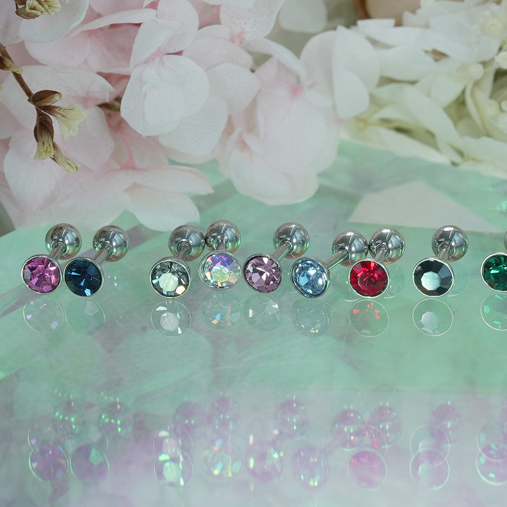 [Surgical] Simple Cubic Butterfly (4 Types) 16G/14G Body Piercing Collection เจาะหลัง เจาะกระดูกอ่อน 