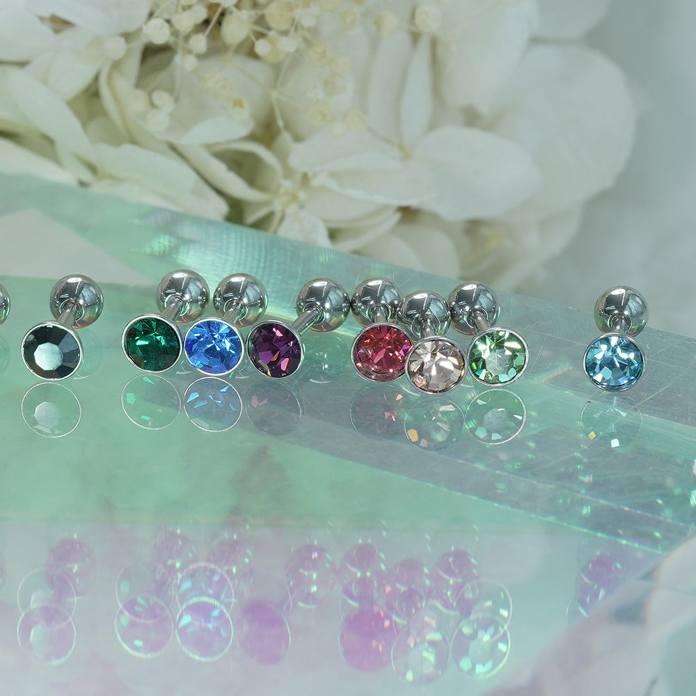 [Surgical] Simple Cubic Butterfly (4 Types) 16G/14G Body Piercing Collection เจาะหลัง เจาะกระดูกอ่อน 
