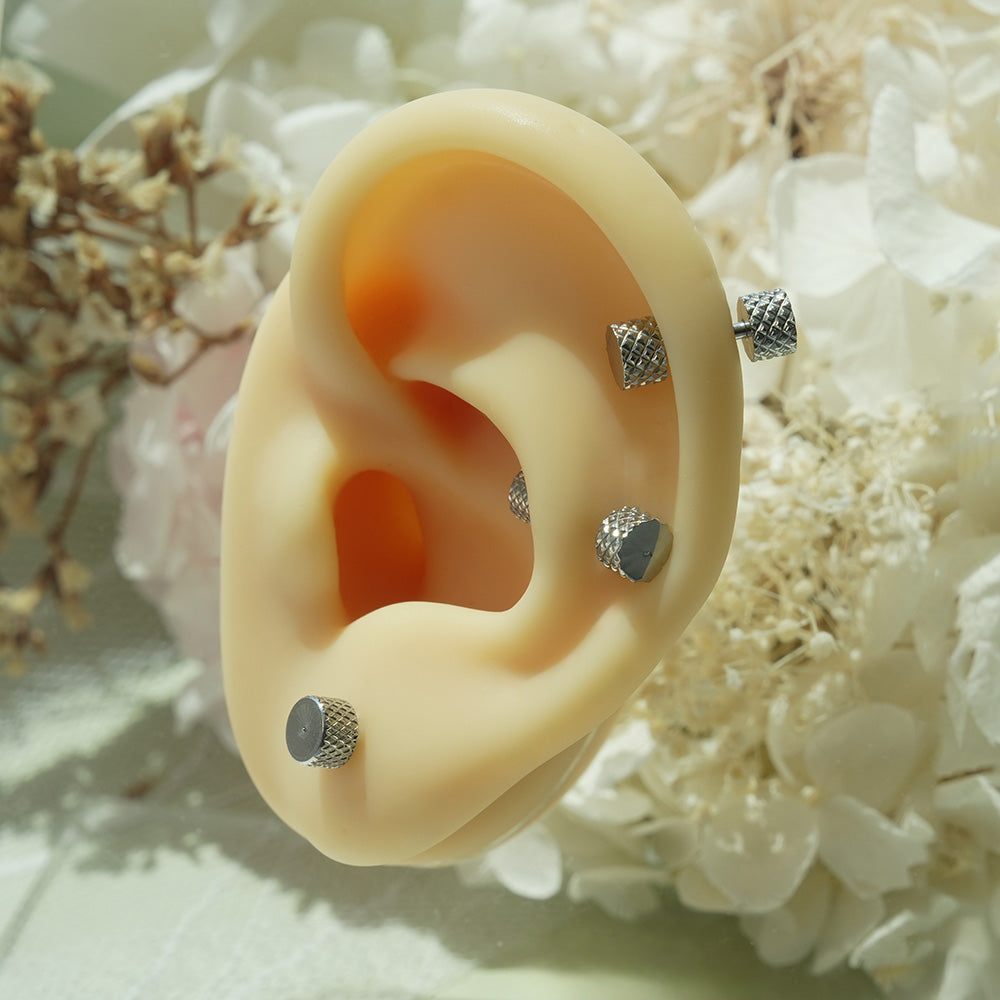 [All Surgical] Cubic Ball Basic (2 Sizes) 16G/14G Body Piercing Back Piercing Cartilage Piercing 