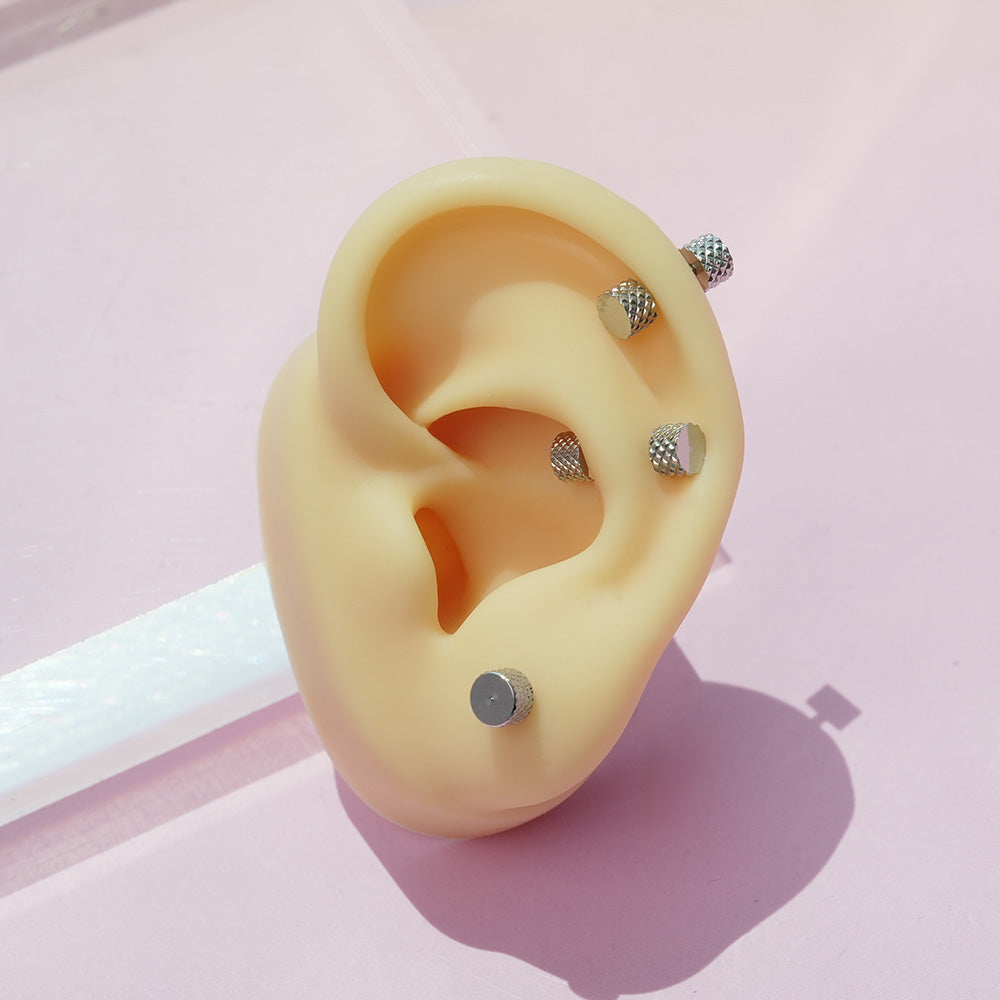 [All Surgical] Cubic Ball Basic (2 Sizes) 16G/14G Body Piercing Back Piercing Cartilage Piercing 