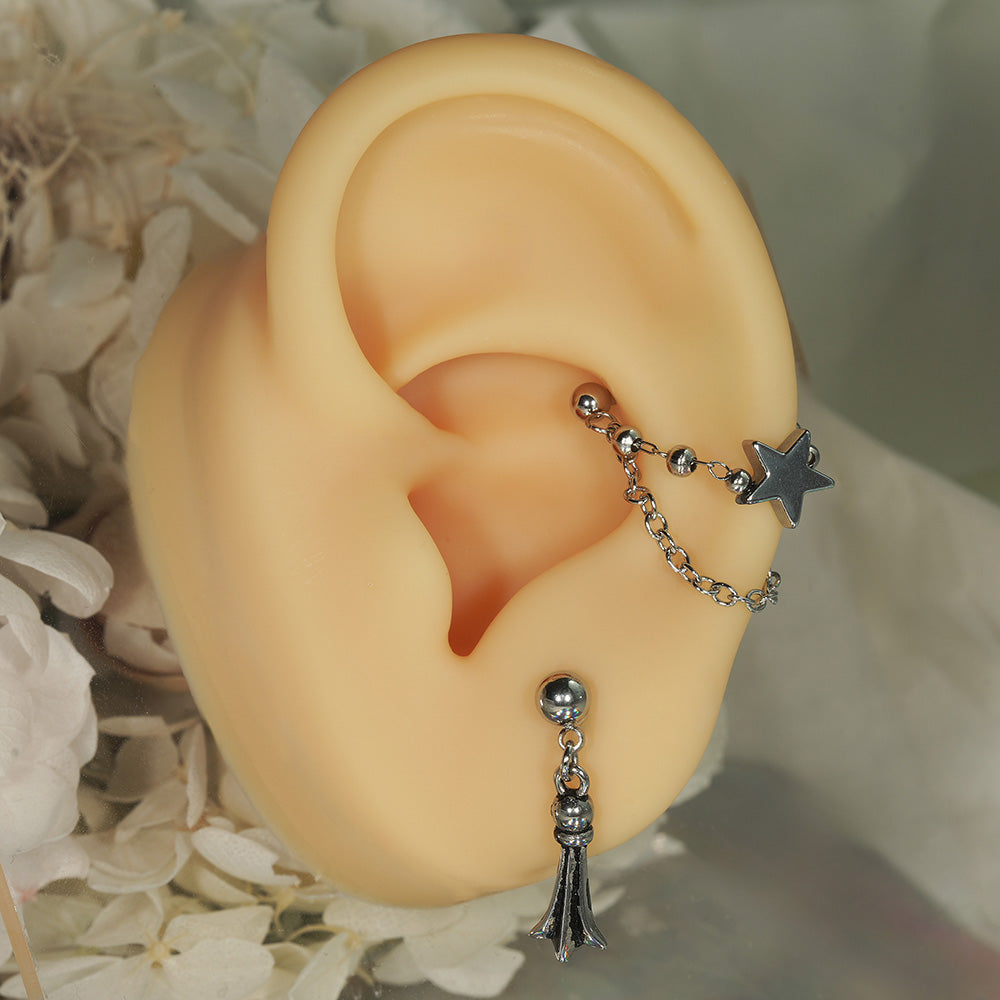 [All Surgical] Cubic Ball Basic (2 Sizes) 16G/14G Body Piercing Back Piercing Cartilage Piercing 