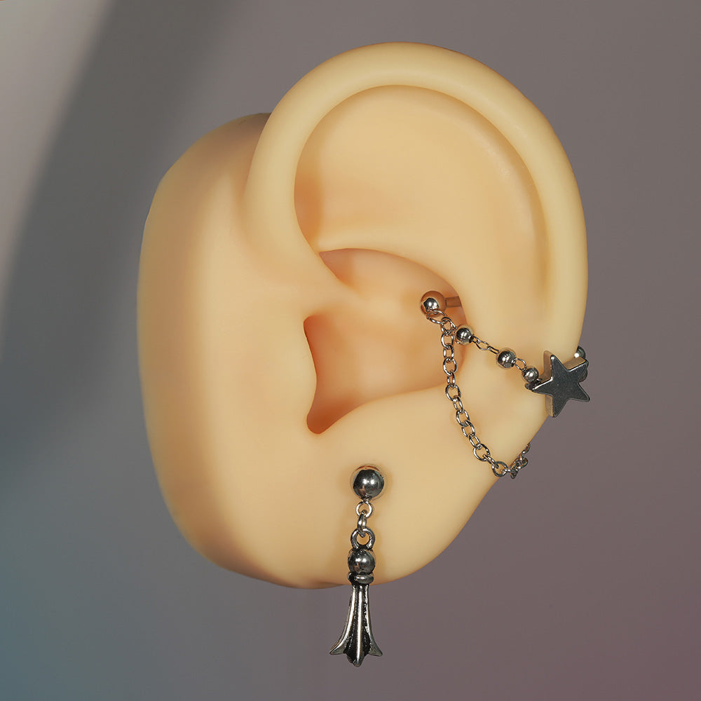 [All Surgical] Cubic Ball Basic (2 Sizes) 16G/14G Body Piercing Back Piercing Cartilage Piercing 