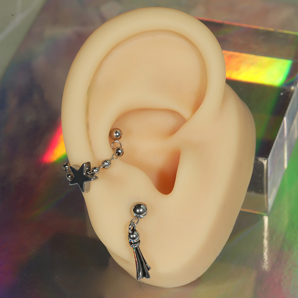 [All Surgical] Cubic Ball Basic (2 Sizes) 16G/14G Body Piercing Back Piercing Cartilage Piercing 