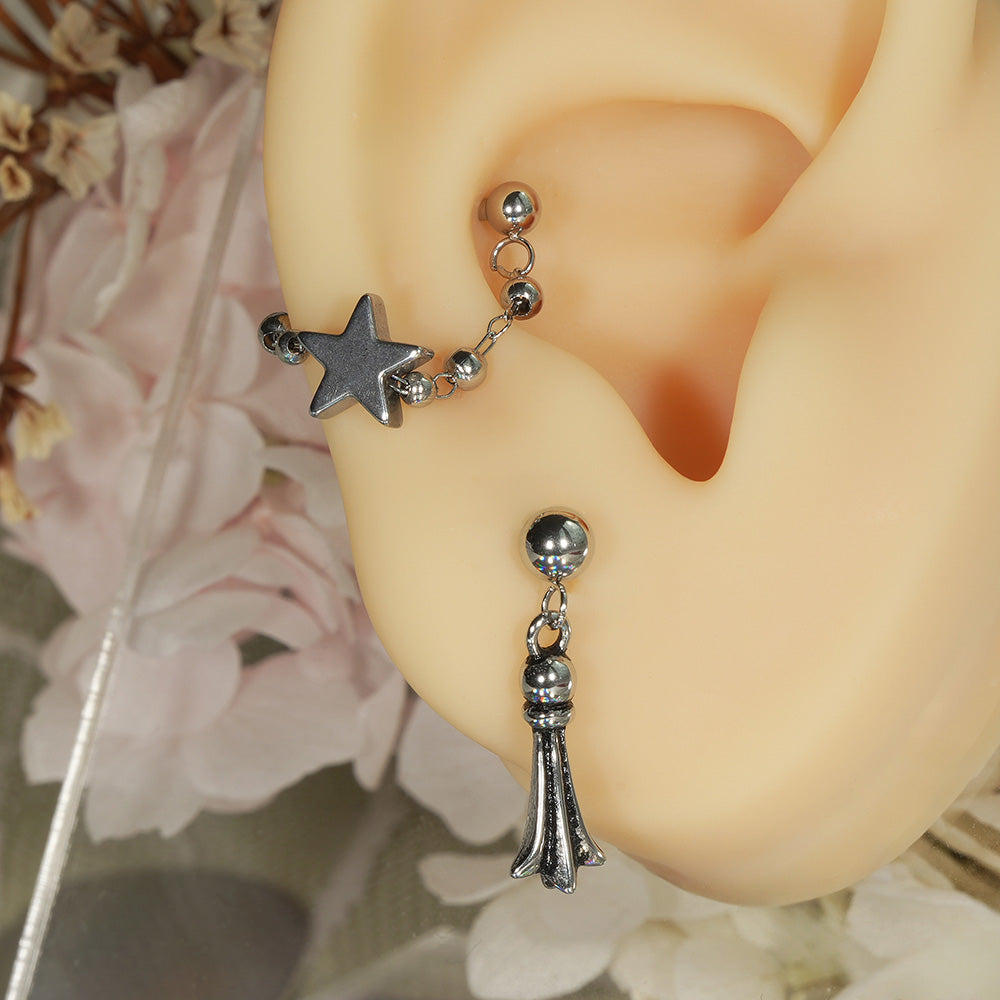 [All Surgical] Cubic Ball Basic (2 Sizes) 16G/14G Body Piercing Back Piercing Cartilage Piercing 