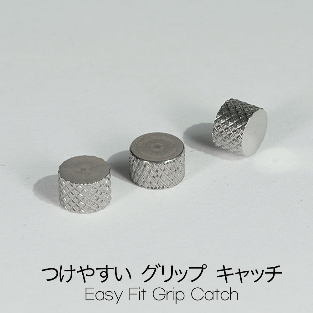 [3本set]フラットグリップキャッチ 16G つけやすいサージカルステンレス製パーツ