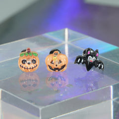 [サージカル]ハロウィンピアス (3Type) 16G ユーレイカボチャ ランタンカボチャ コウモリ